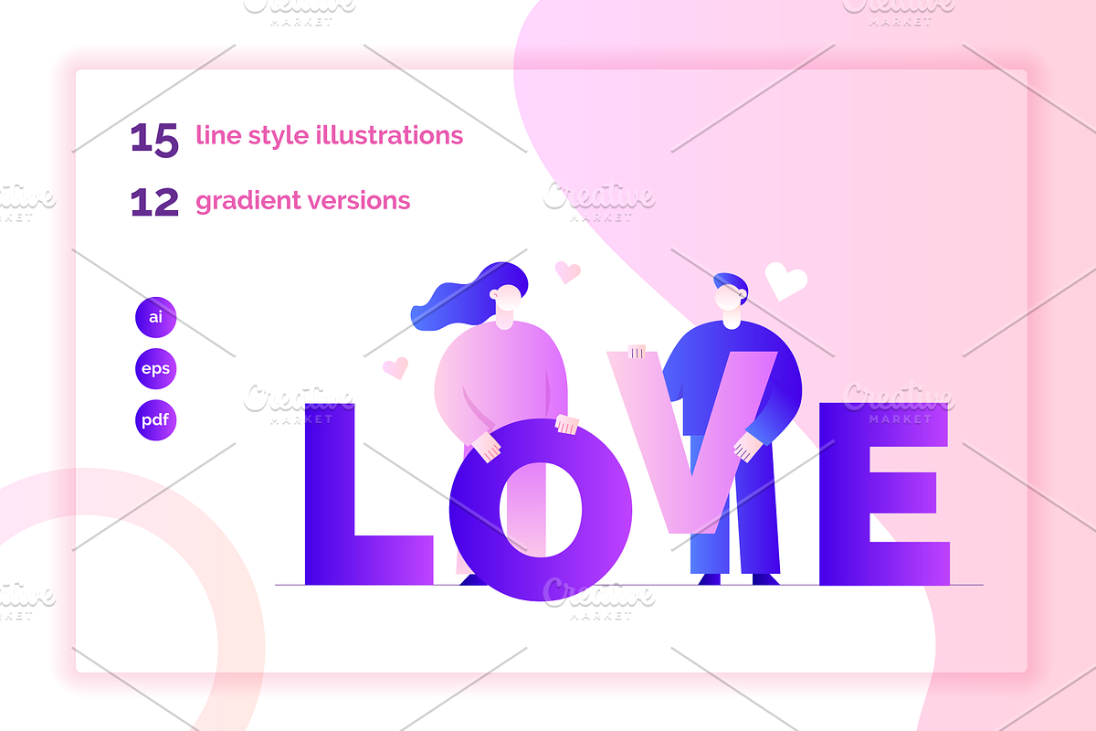 Big Lovers. Illustrations in Illustrations - product preview 8