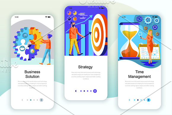 Onboarding Screens Mobile App in Instagram Templates - product preview 17