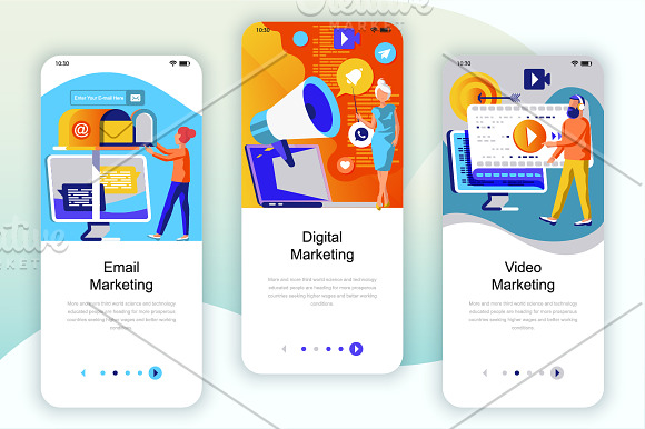 Onboarding Screens Mobile App in Instagram Templates - product preview 19