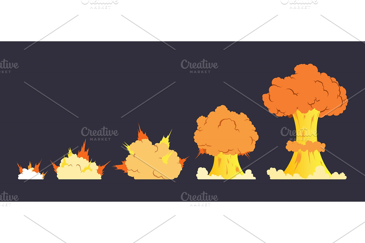 Cartoon explosion effect with in Illustrations - product preview 8