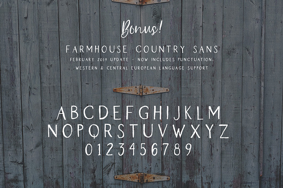 Farmhouse Country Rustic Font Duo in Script Fonts - product preview 9