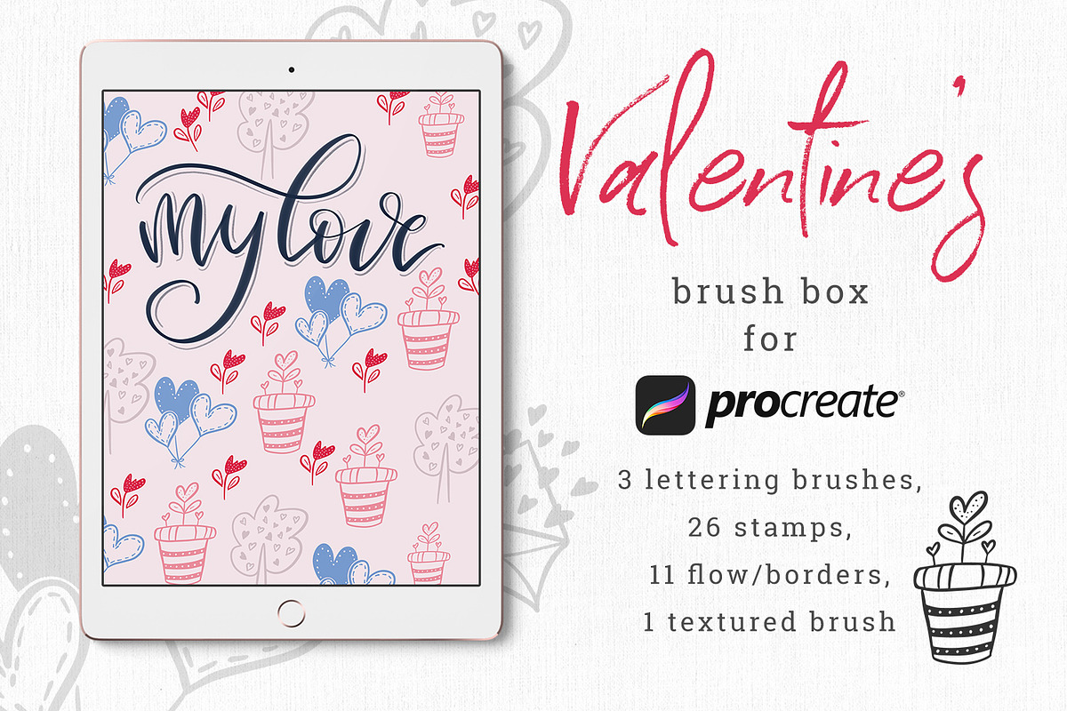 Valentine's brush box for Procreate in Add-Ons - product preview 8