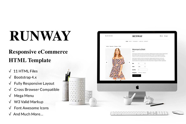 Runway – eCommerce Bootstrap 4 Templ