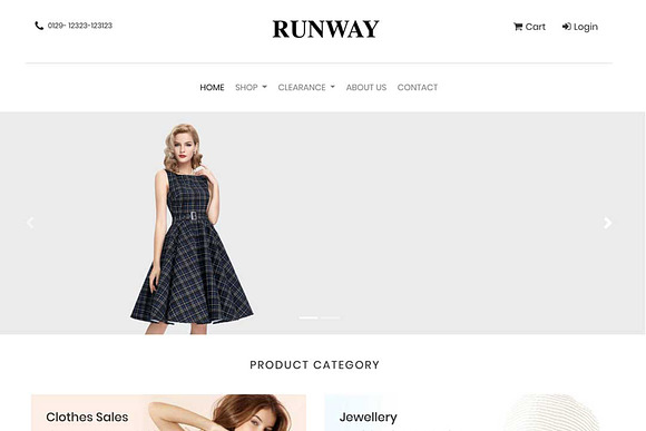 Runway – eCommerce Bootstrap 4 Templ in HTML/CSS Themes - product preview 1