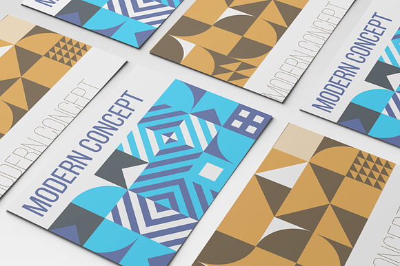 40 Geometric Cover for Print Design in Brochure Templates - product preview 9