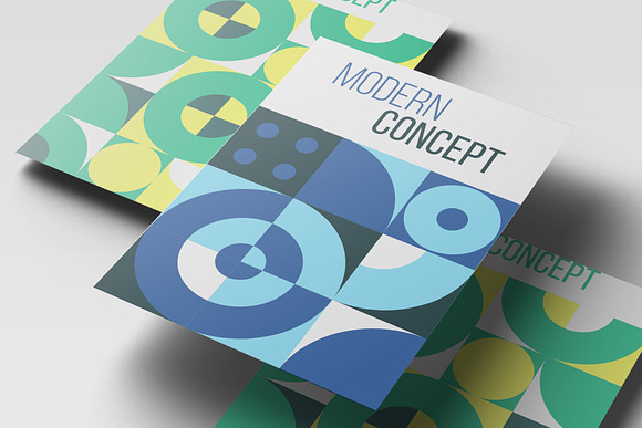 40 Geometric Cover for Print Design in Brochure Templates - product preview 11