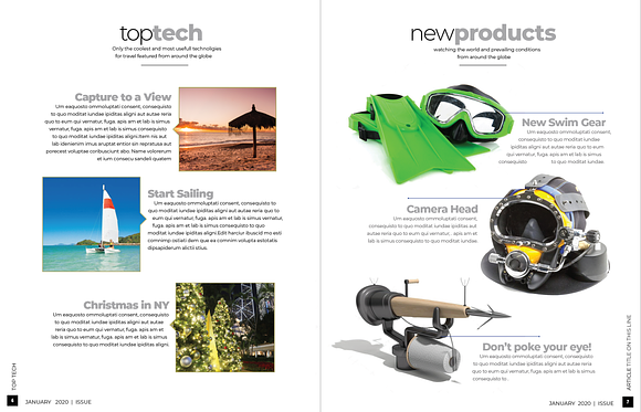 Travel Magazine in Magazine Templates - product preview 3