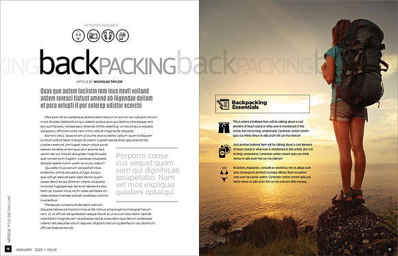 Travel Magazine in Magazine Templates - product preview 7