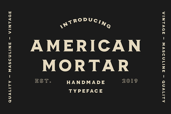 American Mortar -Vintage Font Family