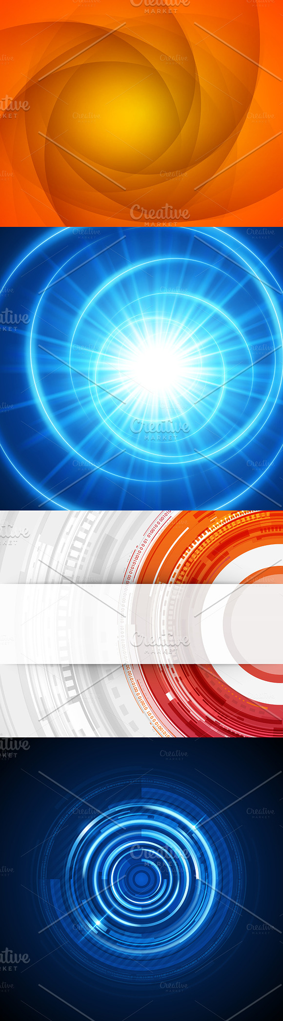 Set Abstract Backgrounds in Illustrations - product preview 1