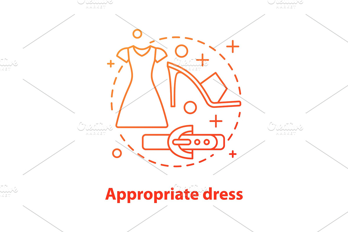 Appropriate dress concept icon in Icons - product preview 8