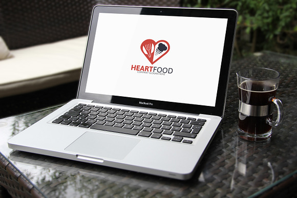 Heart Food Logo in Logo Templates - product preview 2