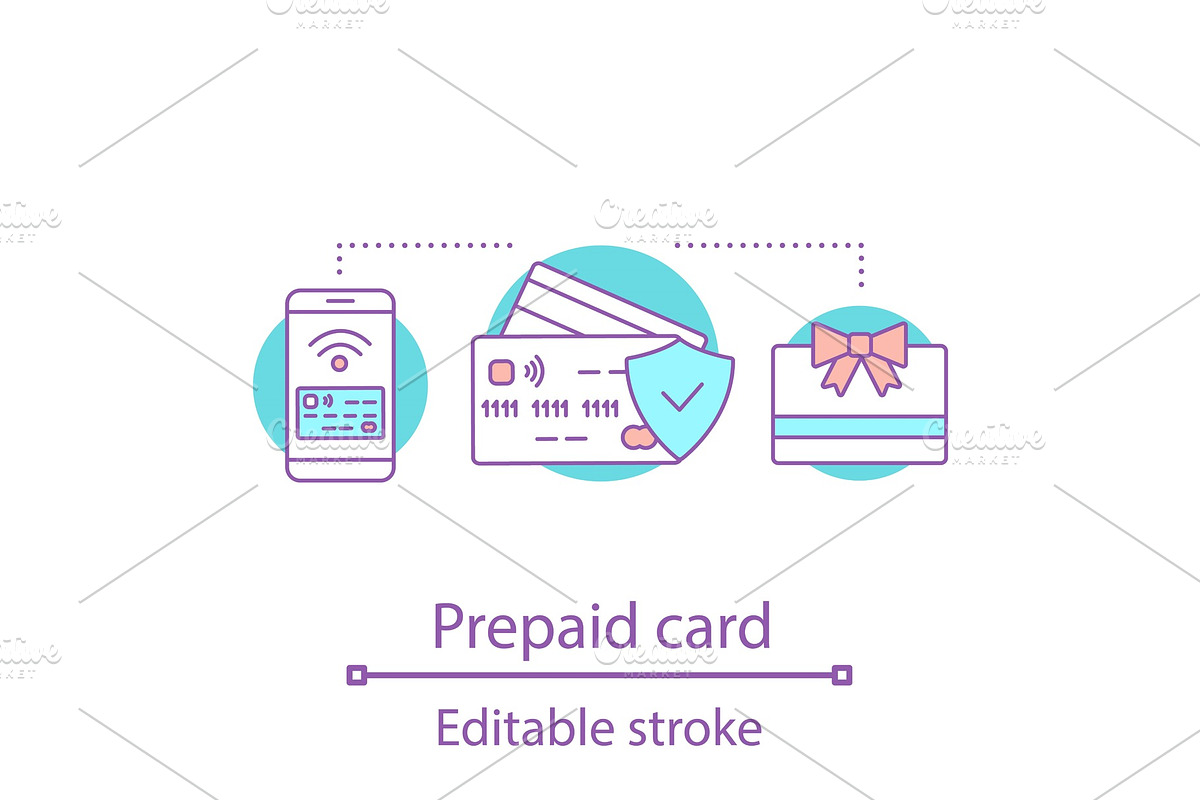 Prepaid card concept icon in Icons - product preview 8