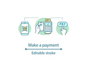 Payment services concept icon