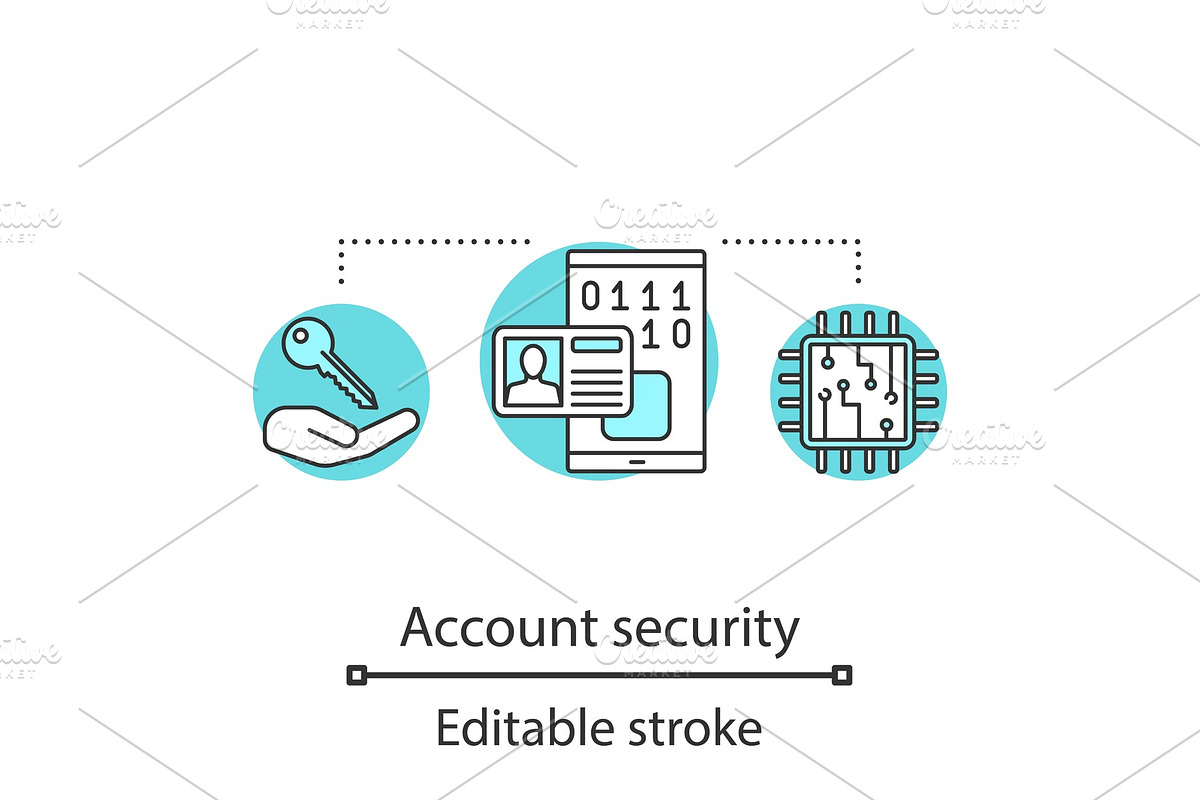 Account security concept icon in Icons - product preview 8