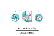 Account security concept icon