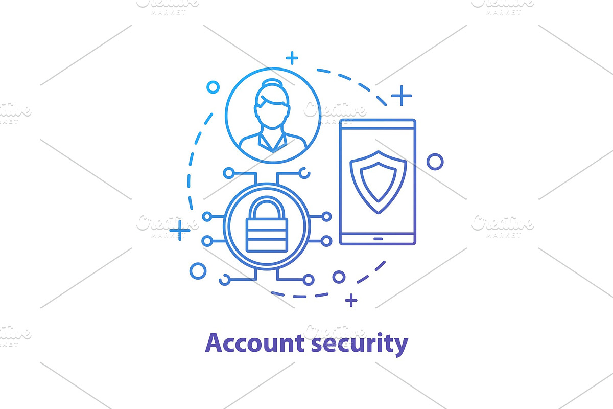Account security concept icon in Icons - product preview 8