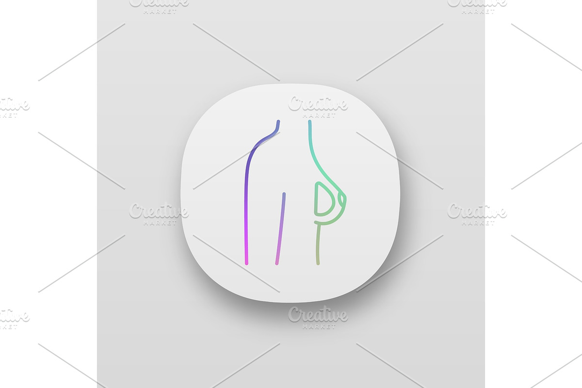 Breast silicone implant app icon in Icons - product preview 8