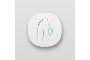 Breast silicone implant app icon