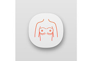 Breast augmentation app icon