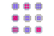 Processors color icon