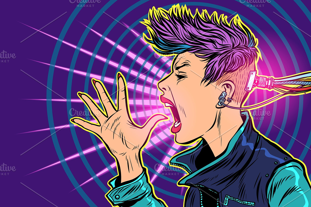 cyberpunk Internet addiction in Illustrations - product preview 8