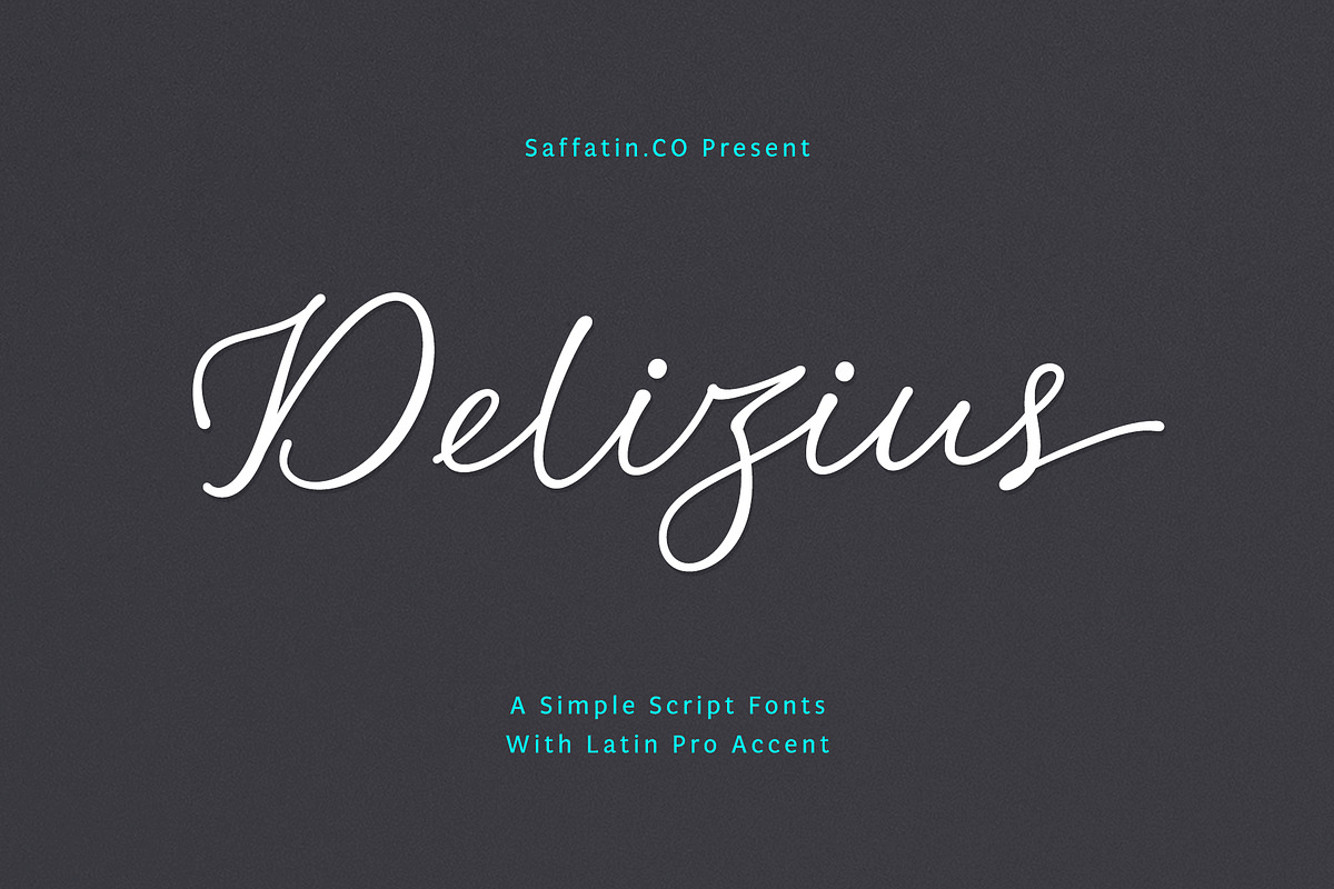 Delizius Script in Script Fonts - product preview 8