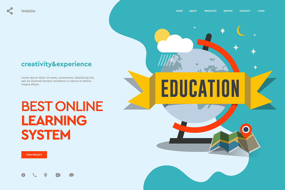 Education Web page design in Landing Page Templates - product preview 8
