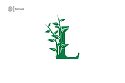 Green Leaf - L Letter Logo