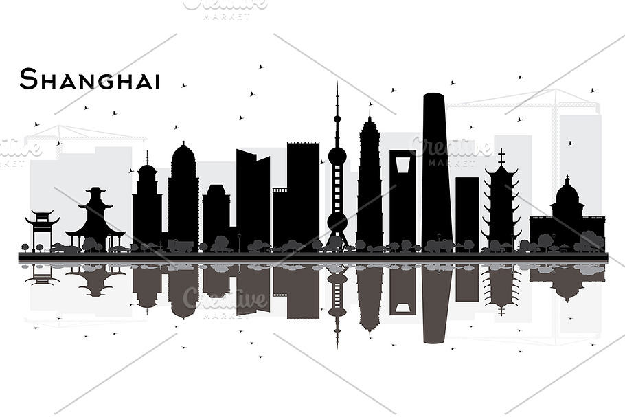 Shanghai China City Skyline 