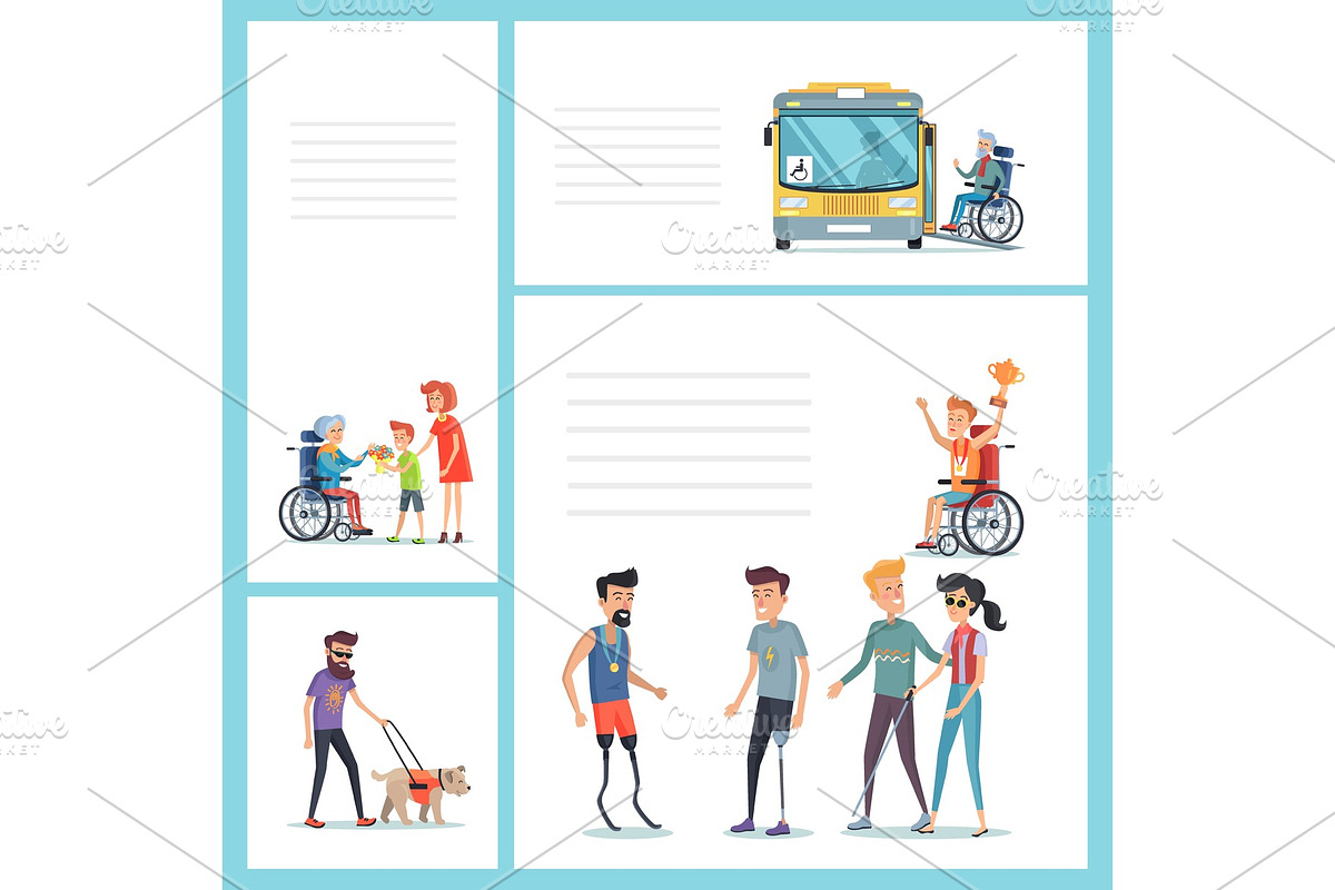 People with Disabilities Do Regular in Illustrations - product preview 8