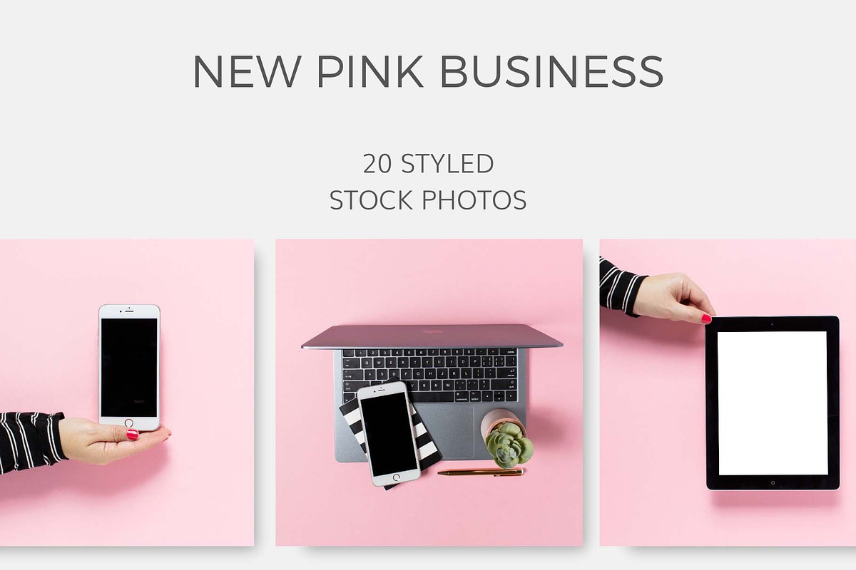 New Pink Business (20 Images) in Mobile & Web Mockups - product preview 8