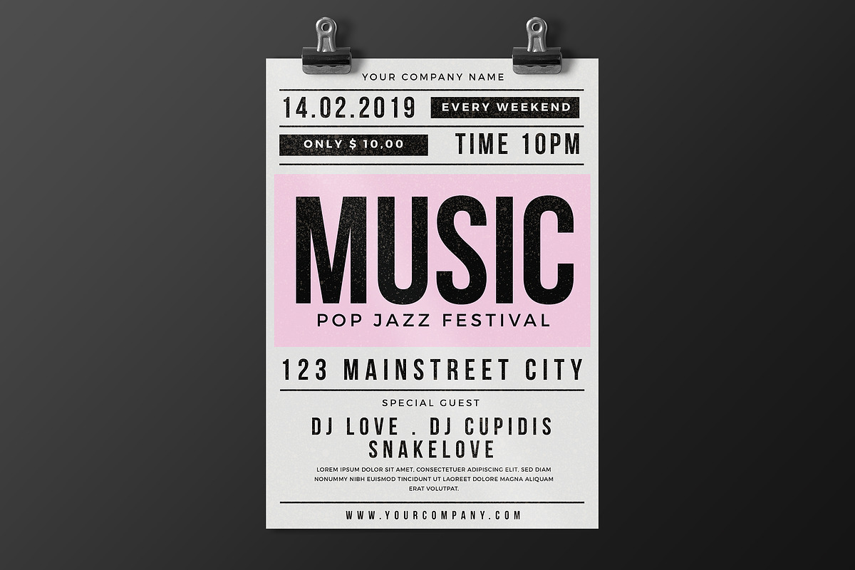 Music Party Flyer in Flyer Templates - product preview 8