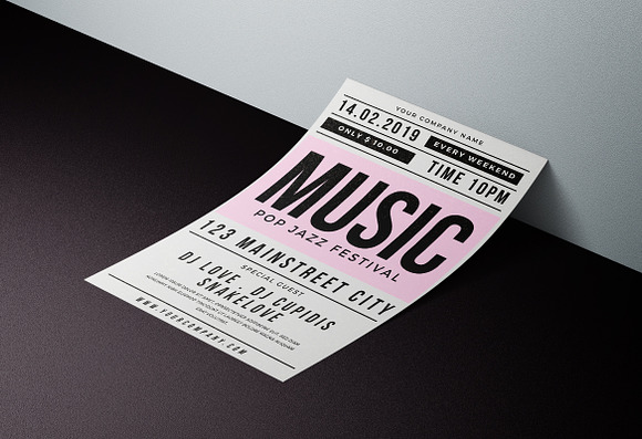Music Party Flyer in Flyer Templates - product preview 1