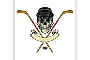 Hockey player skull
