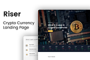 Riser - Crypto Currency Landing Page