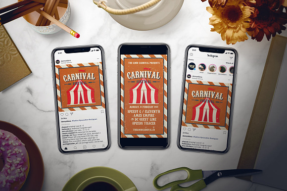Carnival Festival Flyer Set in Flyer Templates - product preview 1