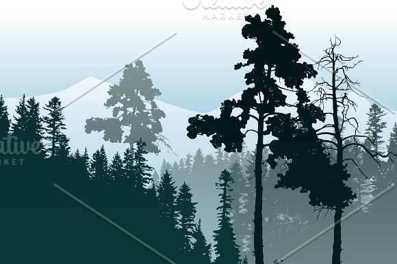 Vector landscapes set in Illustrations - product preview 1