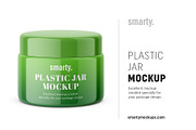 Plastic jar mockup / glossy