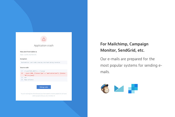 Tabler - 50 HTML Email Templates