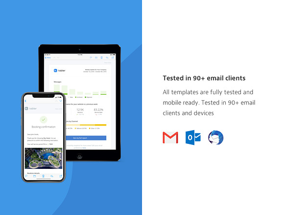 Tabler - 50 HTML Email Templates in Email Templates - product preview 2