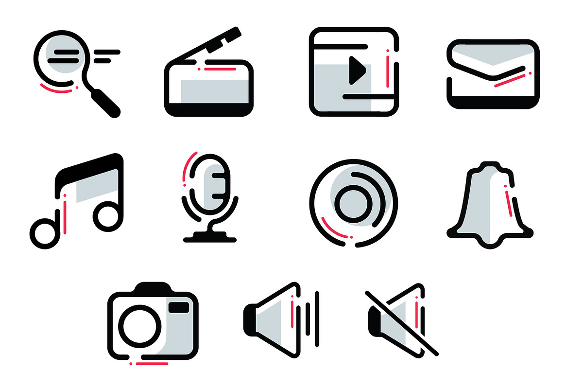 Multimedia and music icons in Icons - product preview 8