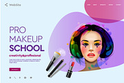 Makeup School Web page Design