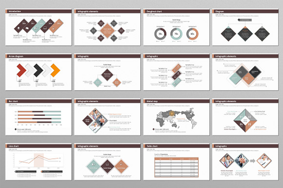 Rhombus in Presentation Templates - product preview 2
