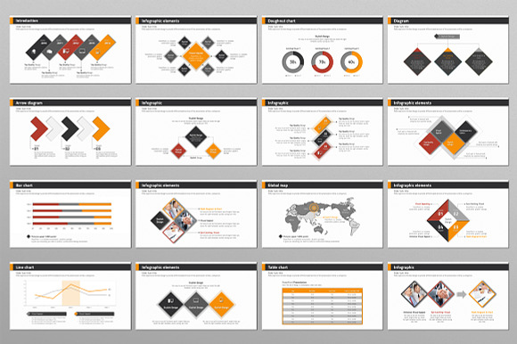 Rhombus in Presentation Templates - product preview 3