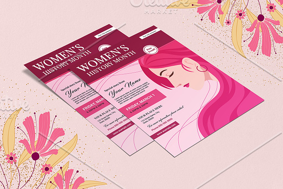 Women's History Month Flyer -V960 in Flyer Templates - product preview 1