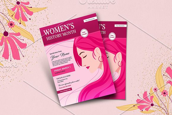 Women's History Month Flyer -V960 in Flyer Templates - product preview 2
