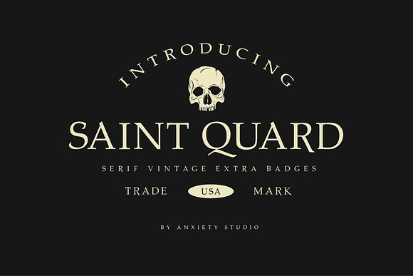 Saint Quard Serif Extra Logo in Serif Fonts - product preview 6