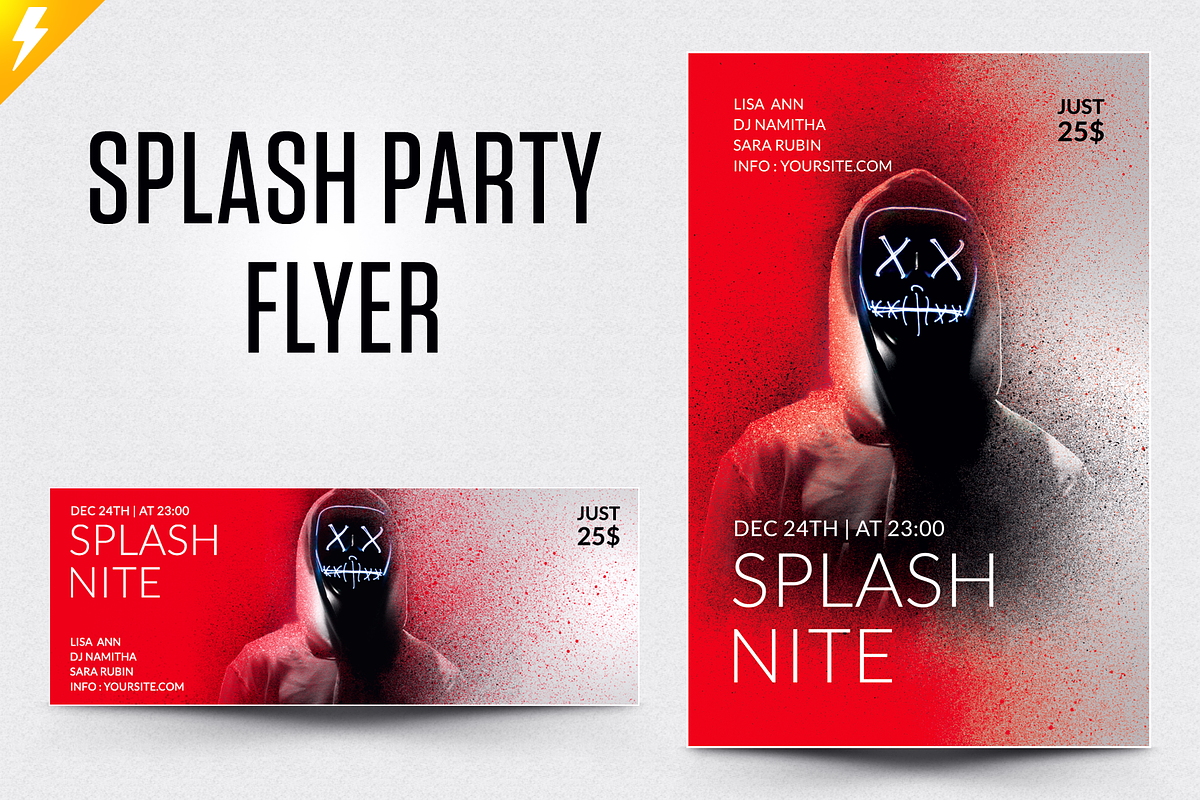 Splash Party Flyer in Flyer Templates - product preview 8