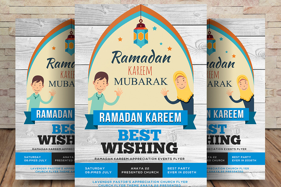 Ramadan Kareem Mubarak Flyer